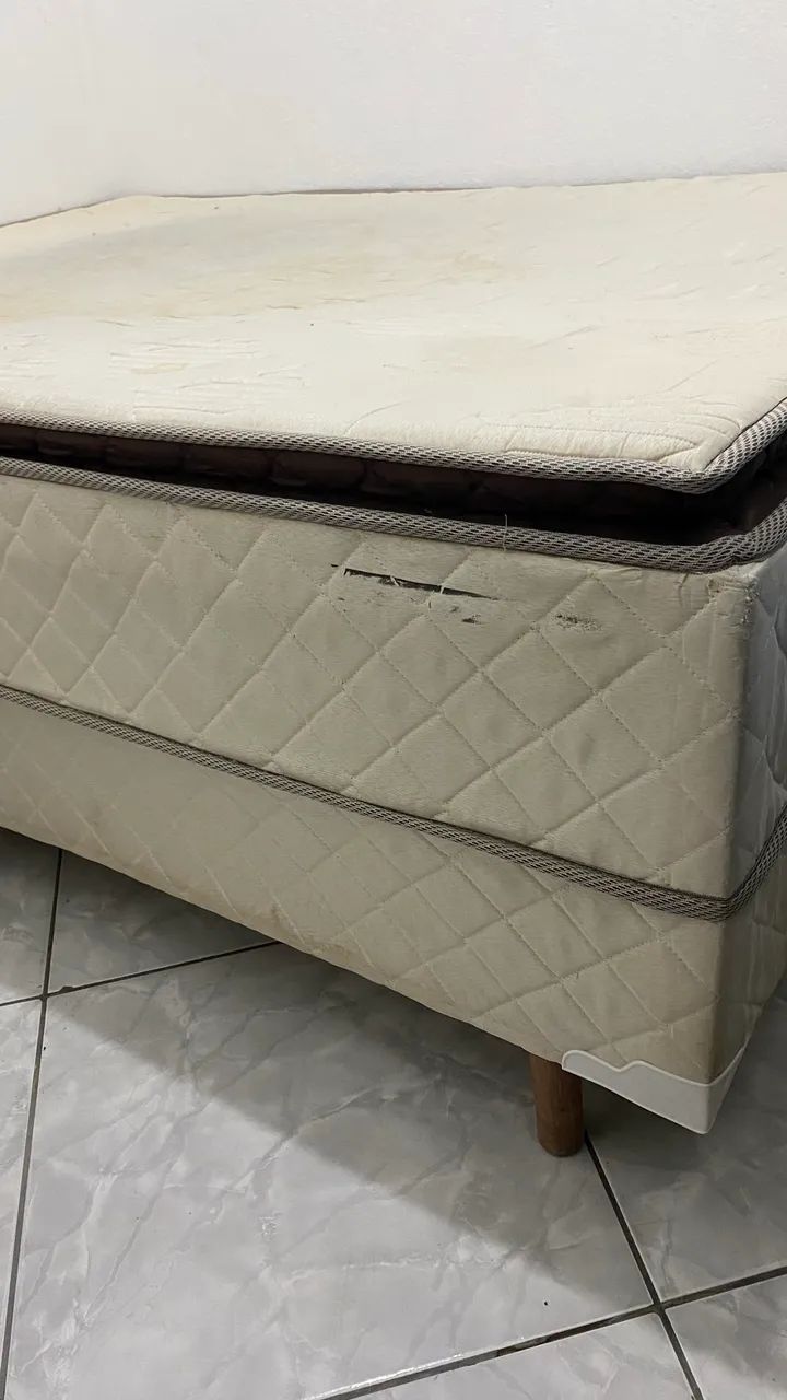 Cama box, base e colchão acoplado  - Foto 2