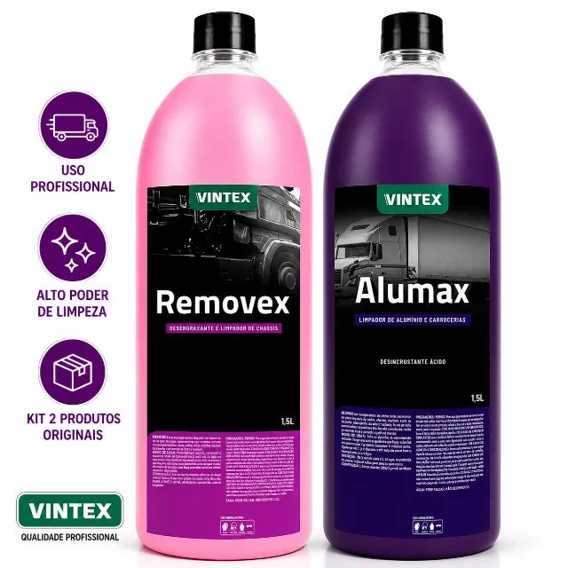 KIT ALUMAX + REMOVEX PROFISSIONAL PARA LIMPEZA PESADA 1,5L