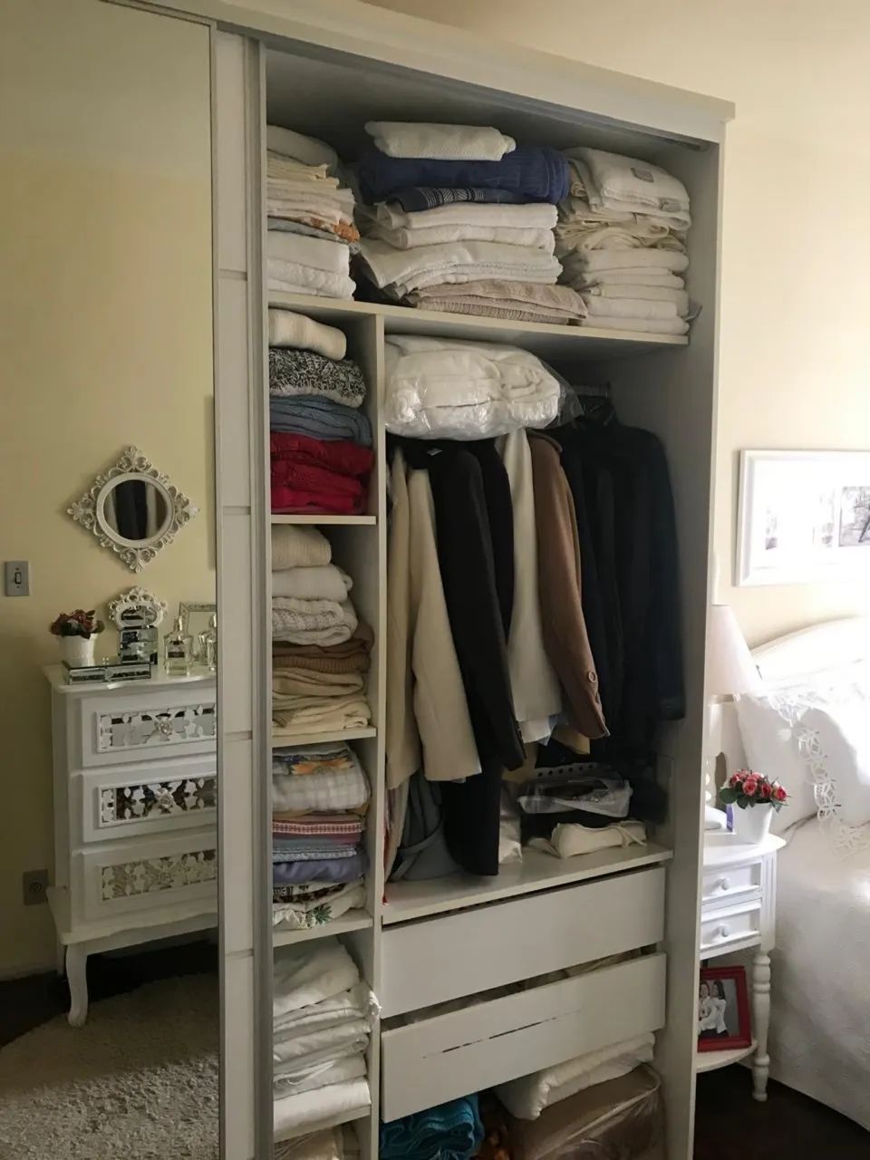 Guarda roupa em mdf com porta de espelho - Foto 5