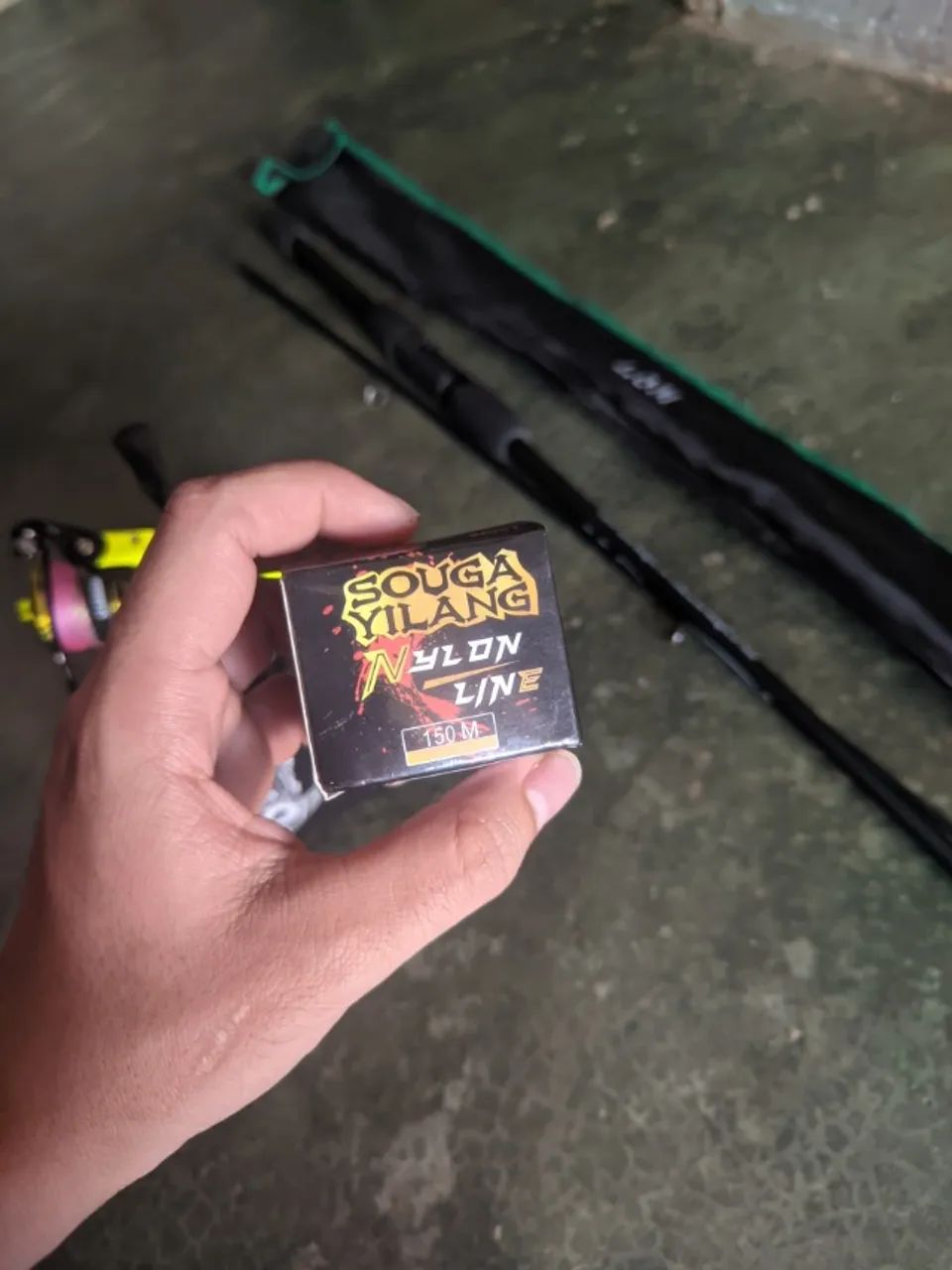 Kit de pesca completo com linha multifilamento no molinete  - Foto 2