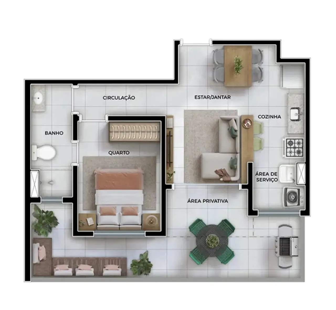 PLANTA 52m²