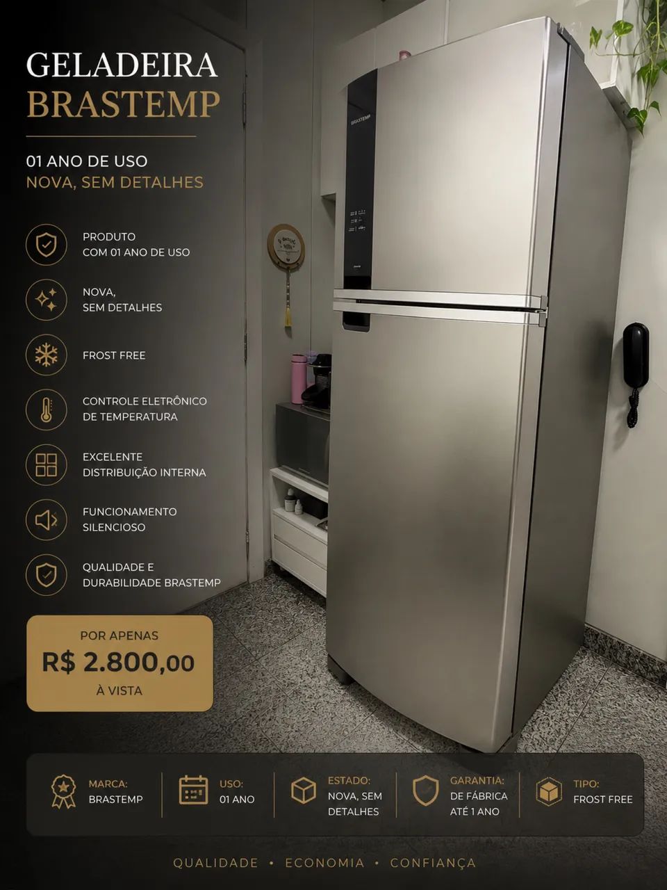 Geladeira Brastemp 