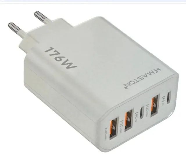 Fonte Carregador Turbo 176w Rápida 5 Saídas Usb E Tipo-c - Foto 2