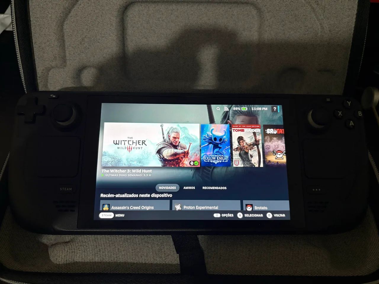 Steam Deck LCD - 512GB com Case e Carregador - Consoles de Vídeo