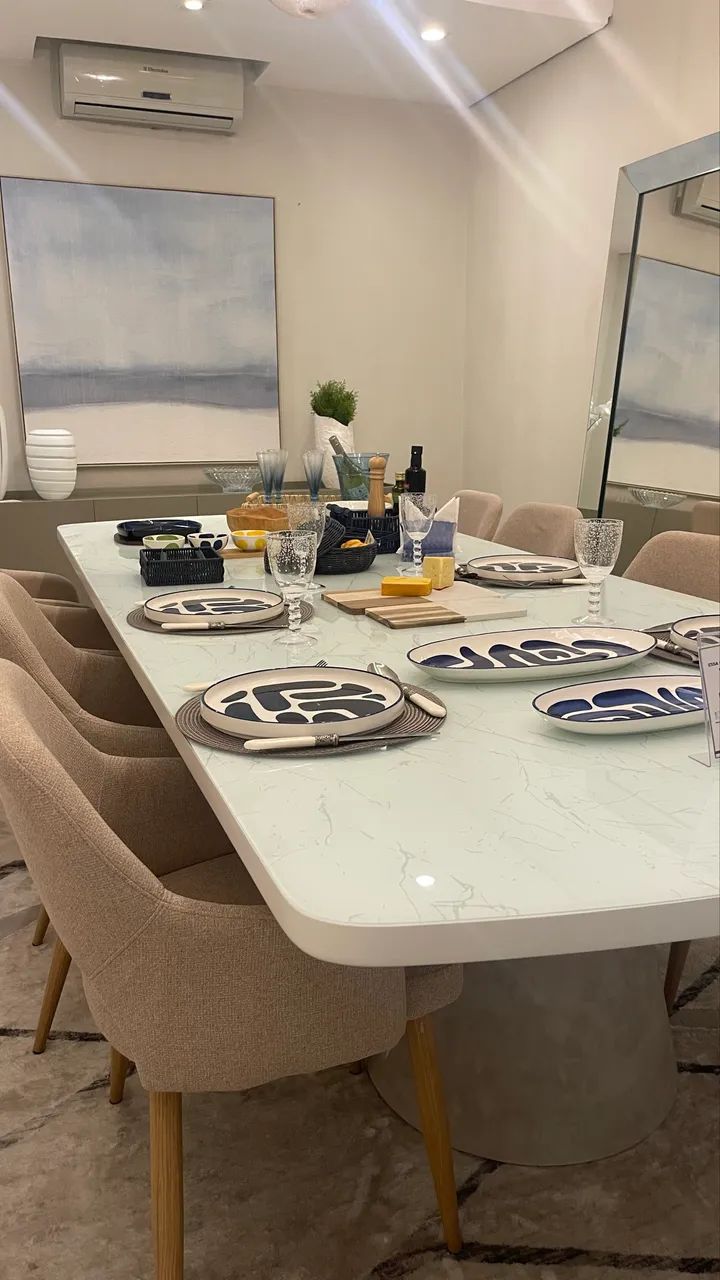 Mesa de Jantar 10 lugares em Mármore  - Foto 2