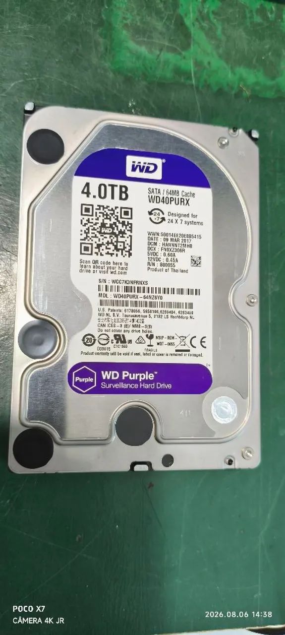 HD 4 TB Purple - CFTV  - Foto 2