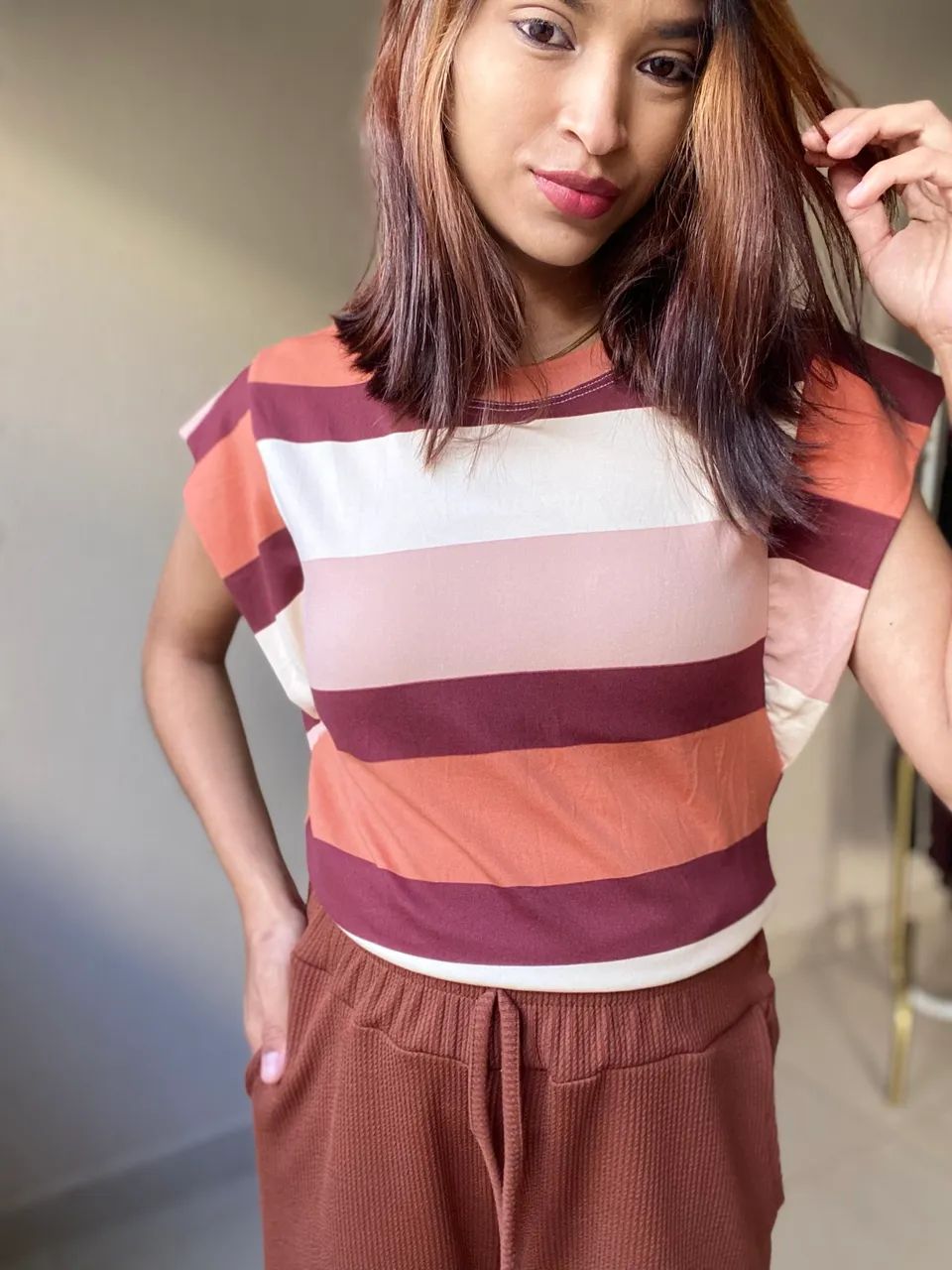 Blusa em viscolycra 