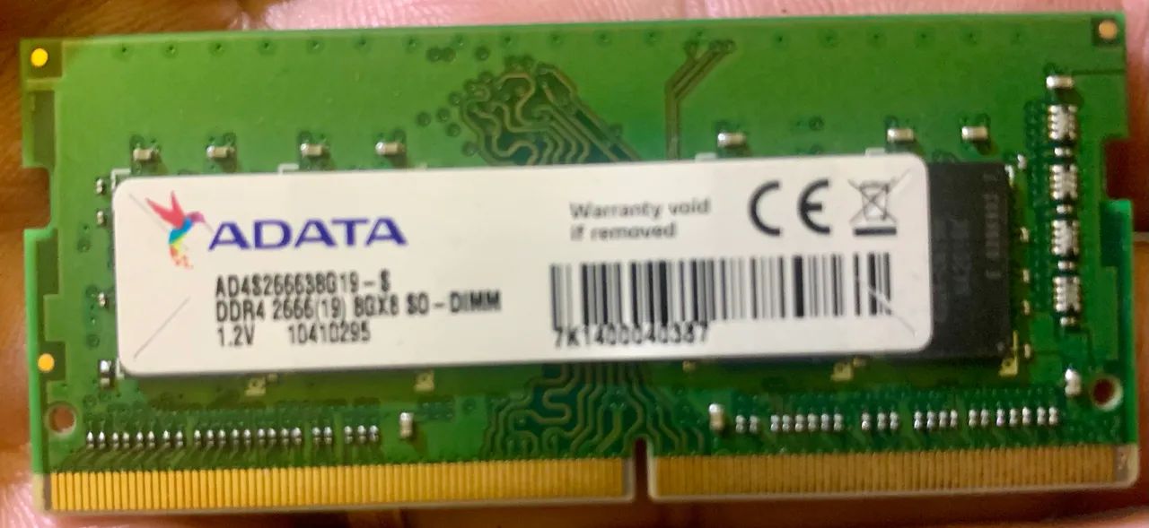Memória DDR4 8GB notebook 