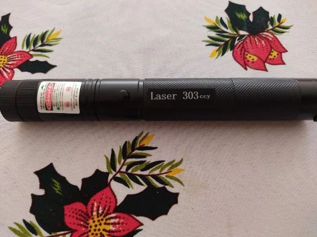 Super caneta laser pointer verde 98000mW kit completo. - Foto 3