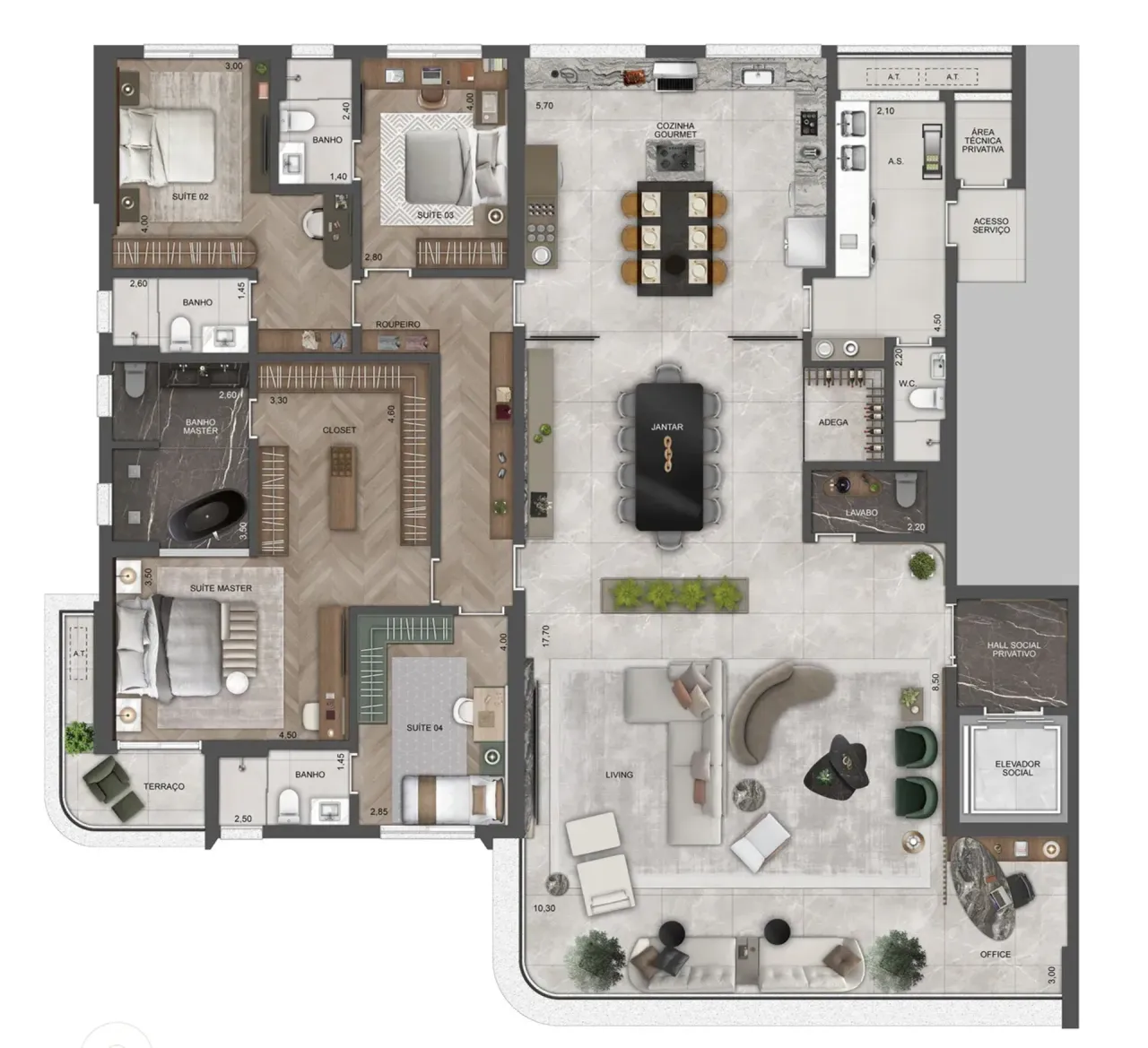 PLANTA 290m²