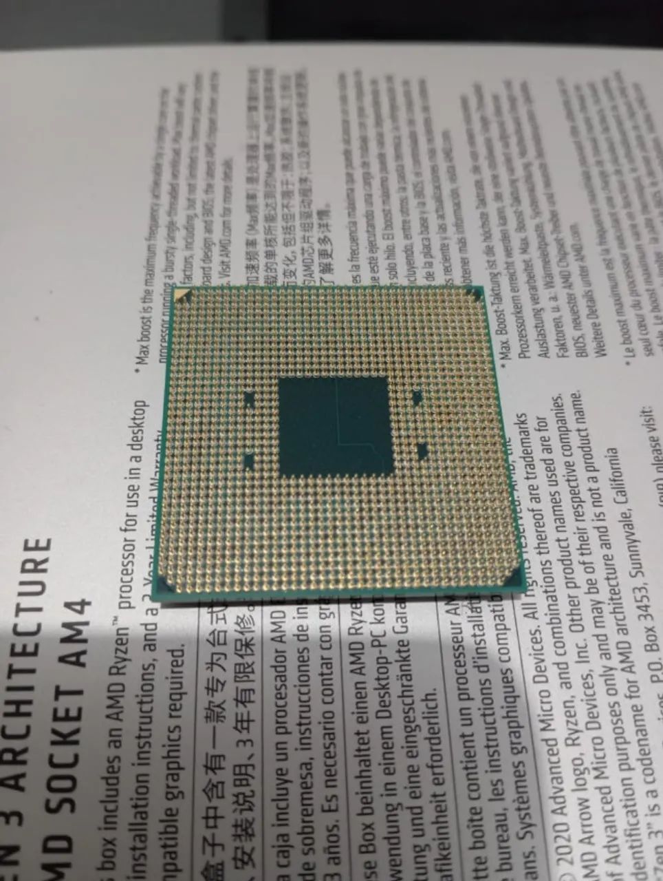 Processador AMD Ryzen 5 5600G (Com Vídeo Integrado Vega 7) - Perfeito Estado! - Foto 3