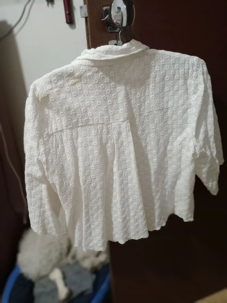 Blusa branca com manga - Foto 2