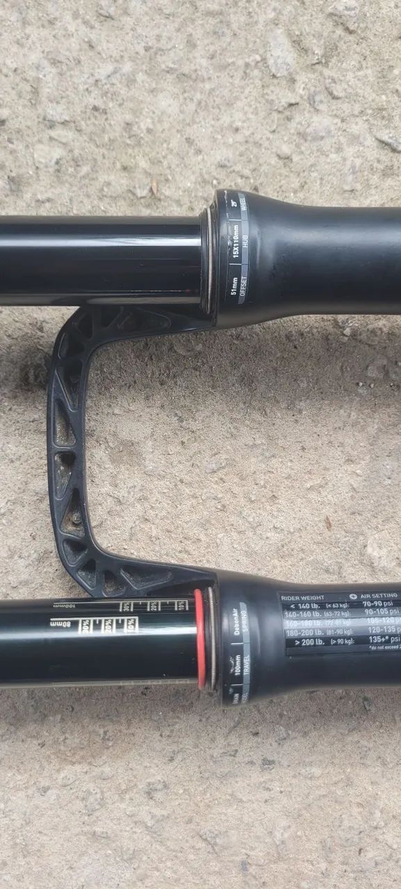 suspensão rockshox sid brain boost aceito troca com suspa 140mm  - Foto 3