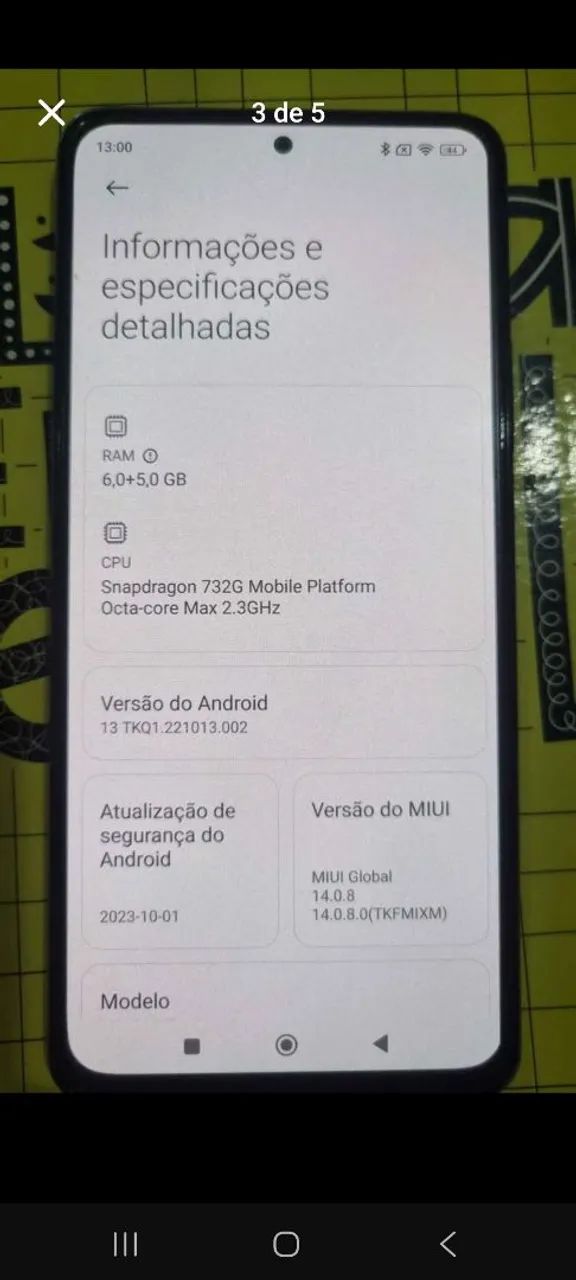 ?Xiaomi Redmi Note 10 Pro 128GB / 6GB RAM - Perfeito Funcionamento! - Foto 3