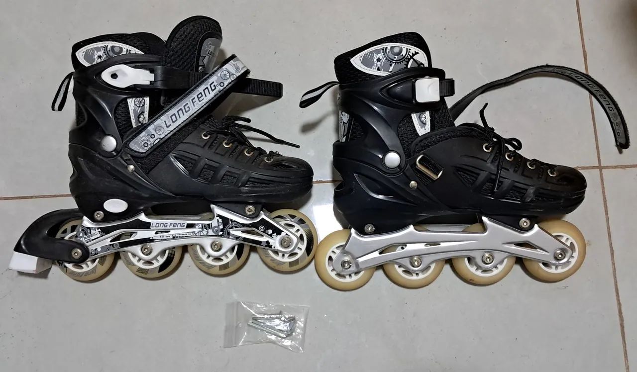Patins Semi Profissional (Long Feng) Tamanho M: 35 - 38