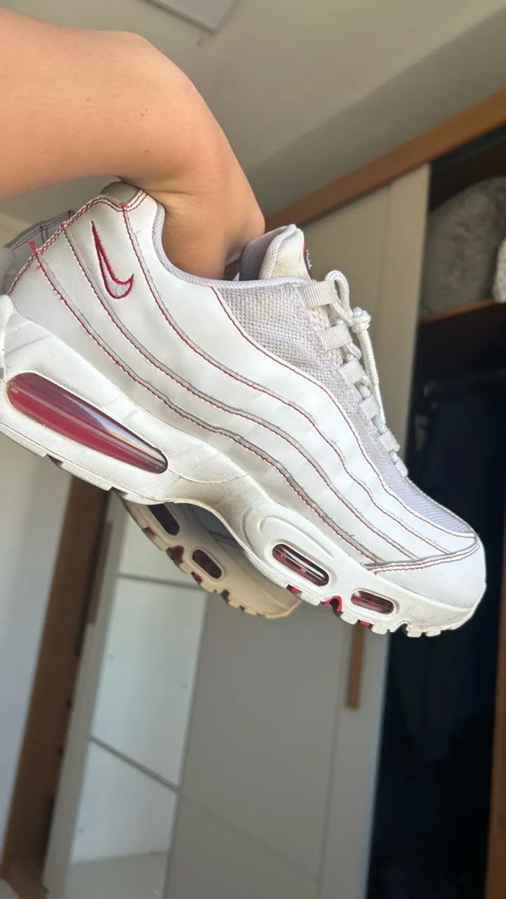 Nike Air Max 95 OG "White / University Red - Foto 4