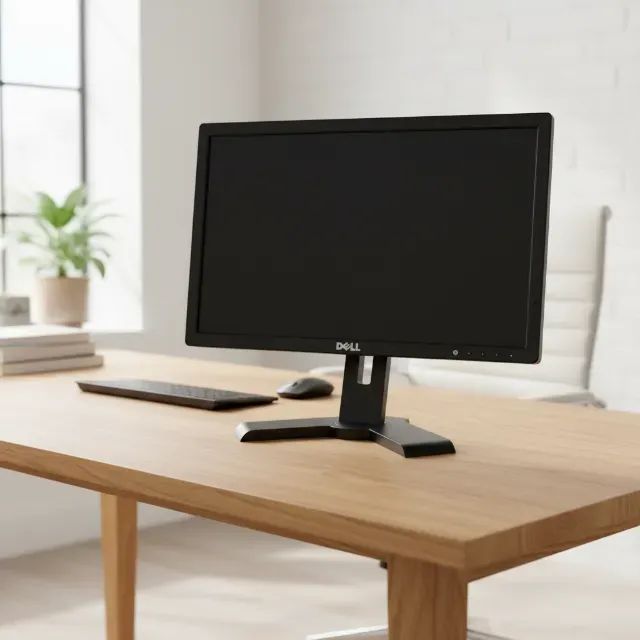 Monitor Dell Preto Para Computador Pc Com Base - Foto 2