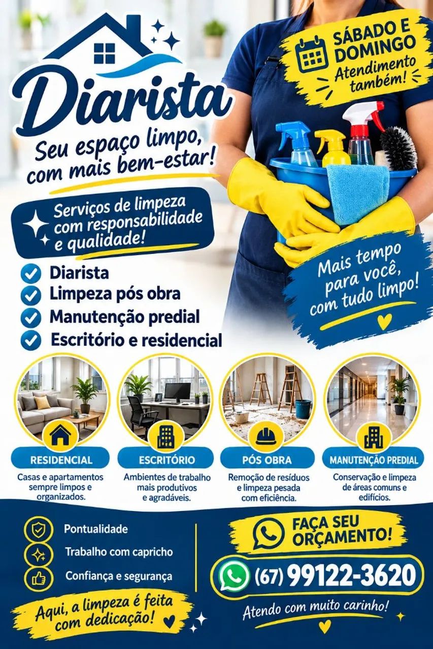 Limpeza e manutenção ?