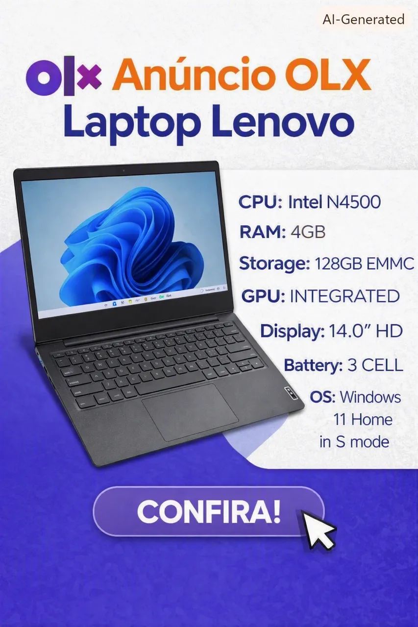 Notebook Lenovo Gamer (Novo)