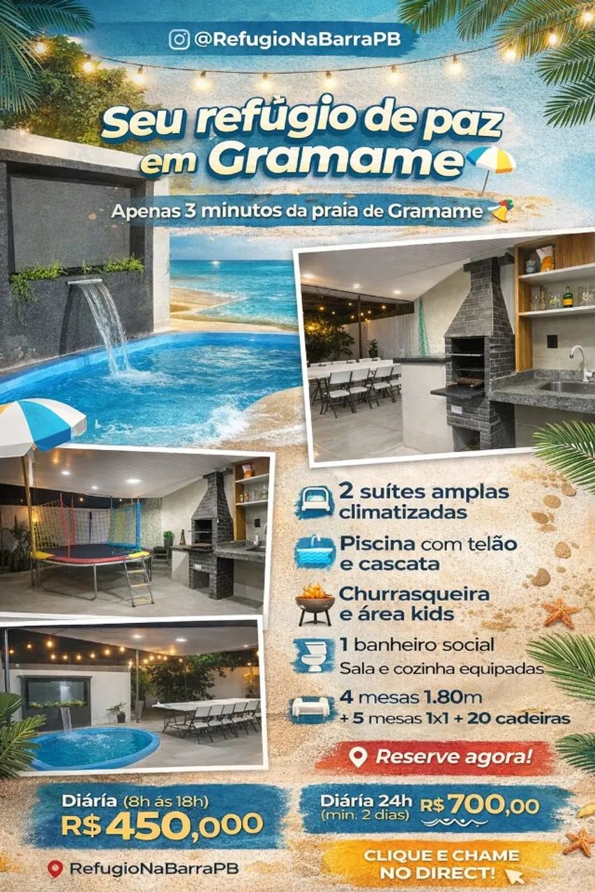 Área de Lazer para Eventos - Barra de Gramame