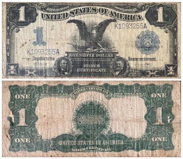 Cédula antiga Dólar US$ 1 ? 1899 ? Black Eagle