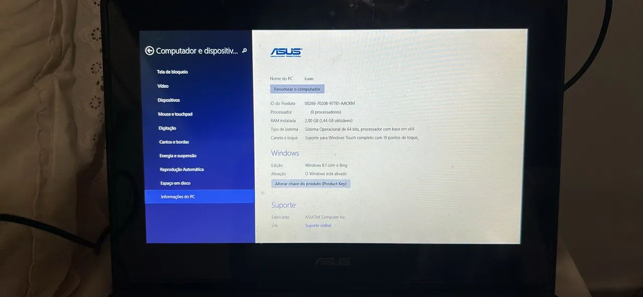 Notbook Asus x series - Windows 8.1 com bing - Foto 2