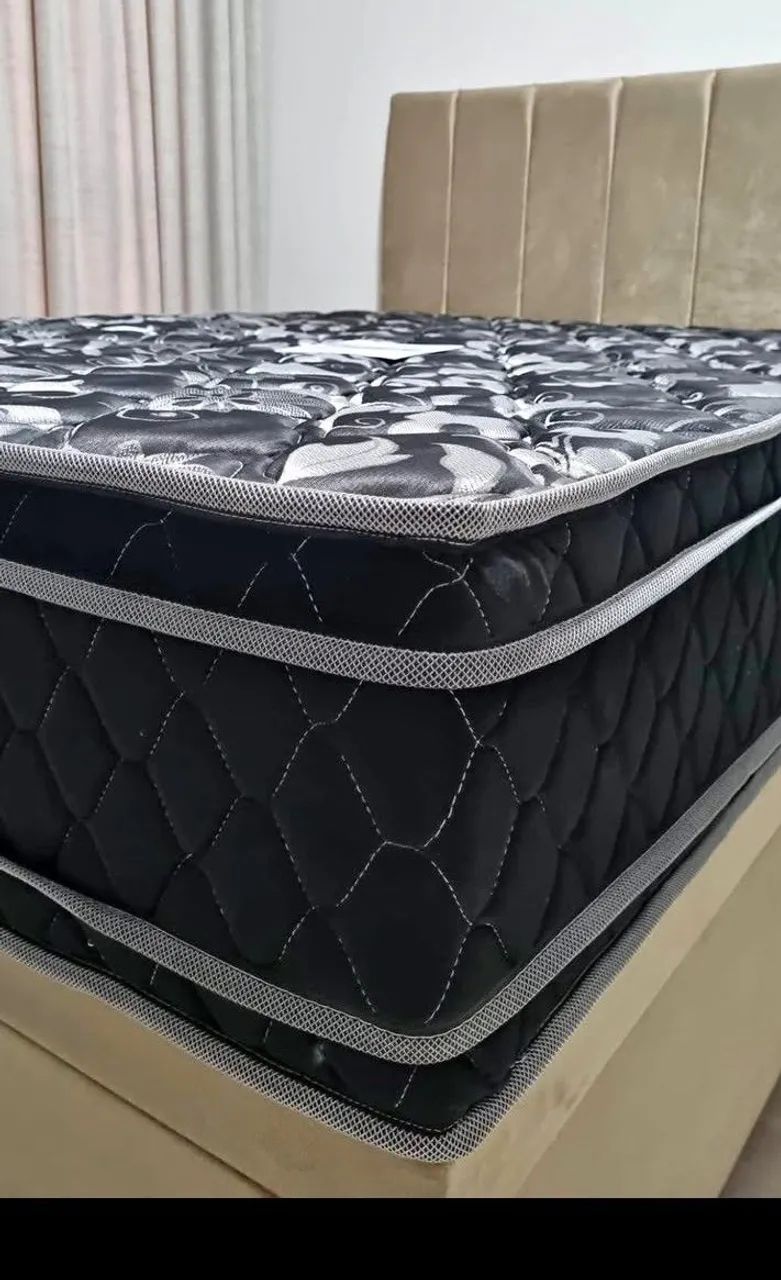 Conjunto Queen mola ensacada com 28cm + base e cabeceira  - Foto 3