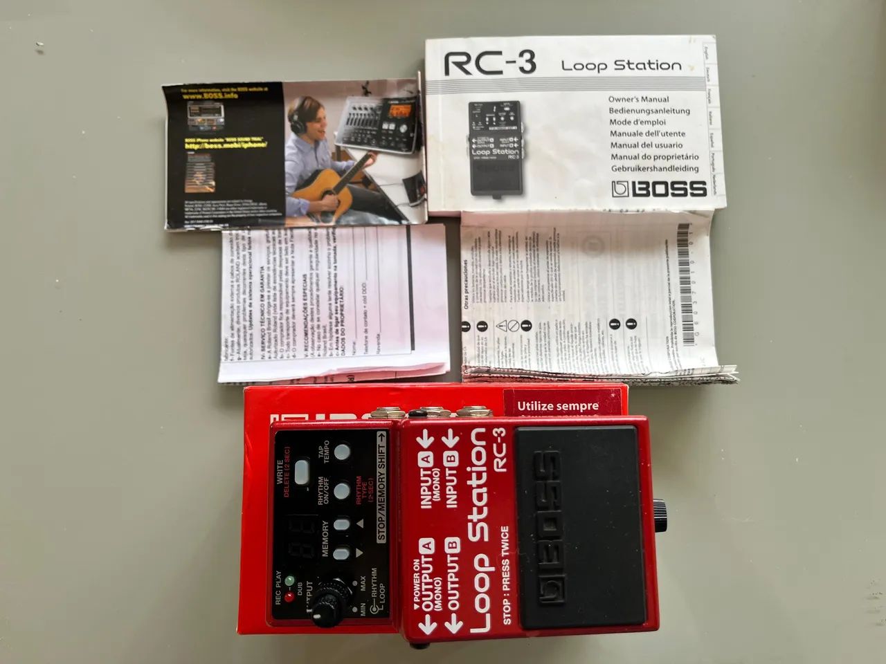 Boss RC3 Loop Station - Completo, Impecável - Instrumentos