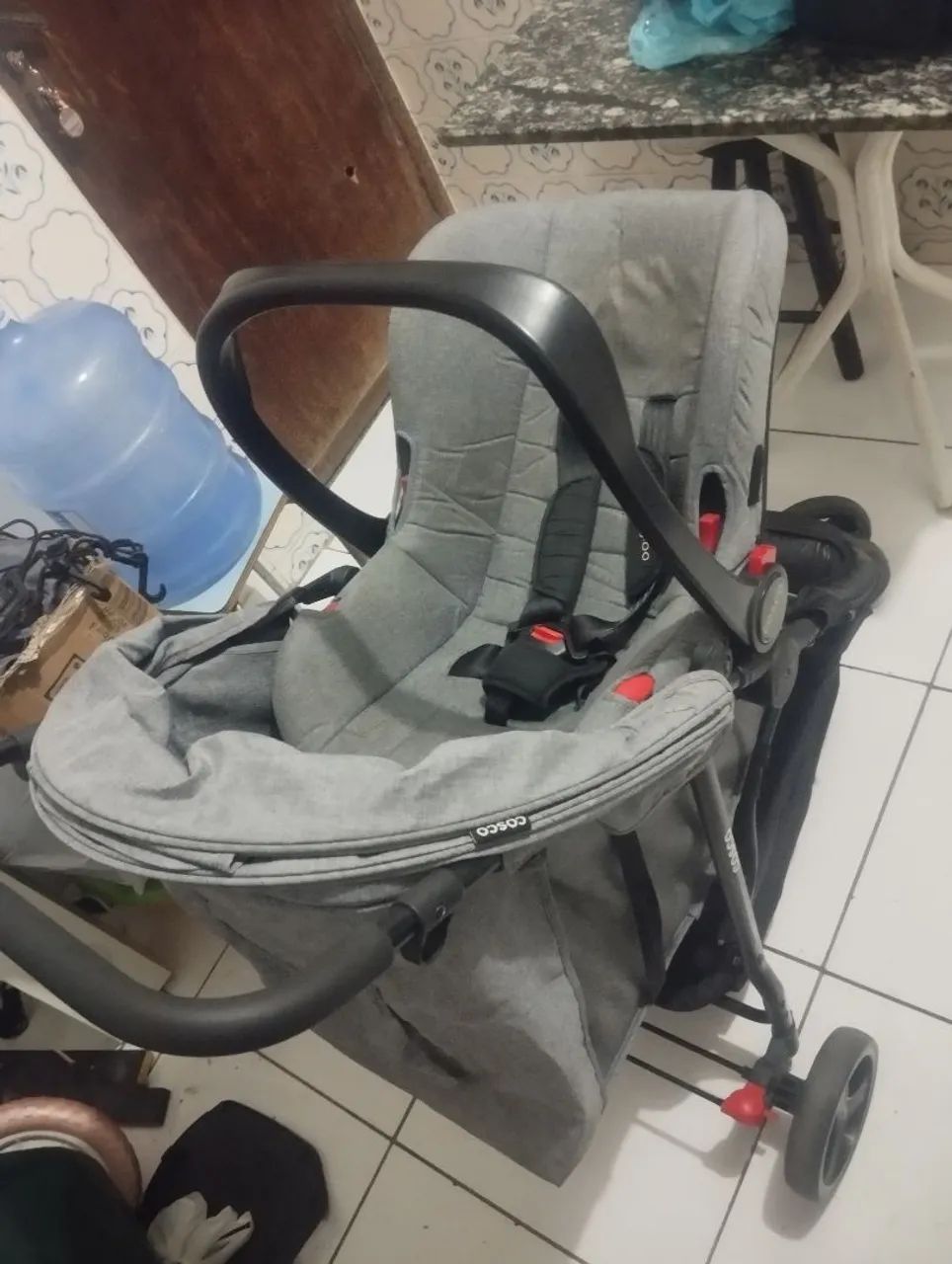 Carrinho com bebê conforto  - Foto 3