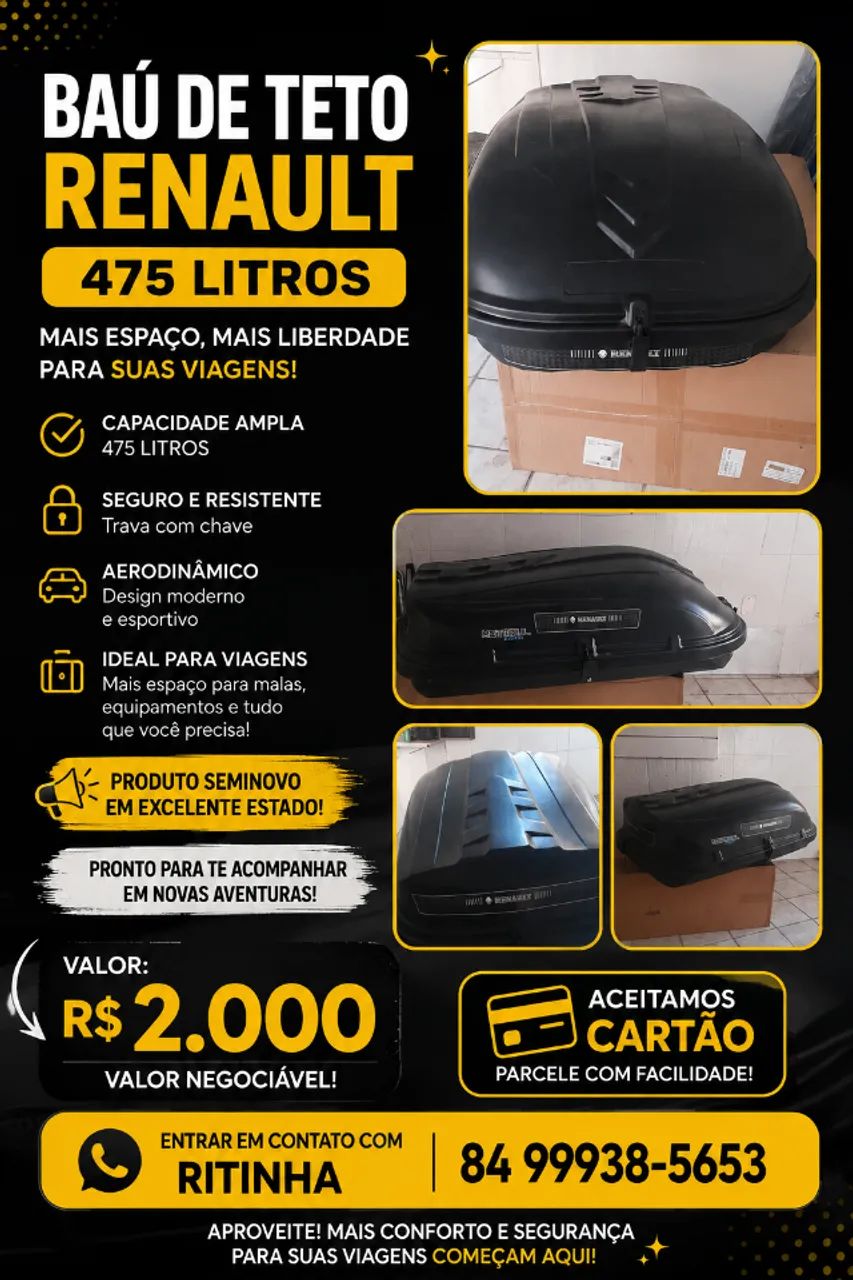 ? Oportunidade única ? vendo baú universal 