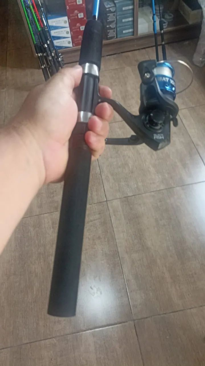 Kit de pesca Vara + Molinete + Linha (até 5kg) - Foto 2