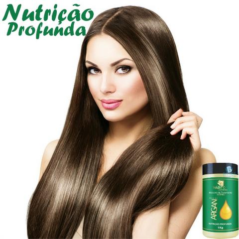 Máscara Rica em Vitamina E e Ômega 6 e 9 Nutrição Profunda Hábito Cosméticos Proteção de s - Foto 4