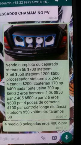 Vendo som outomotivo 6500 completo ou separado