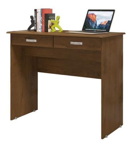 Escrivaninha Mesa Computador Quarto Escritorio Ej 2 Gavetas - Foto 6