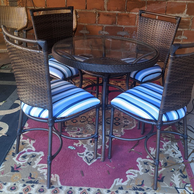 Conjunto de mesa de fibra sintética - Foto 3
