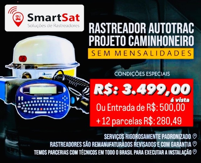 Rastreador Autotrac sem mensalidade 