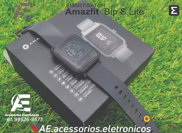 amazfit bip s lite preto