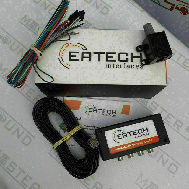 Conversor rca. Eatech. Com 4 canais. Com bass. Garantia.Novo. instalado. 