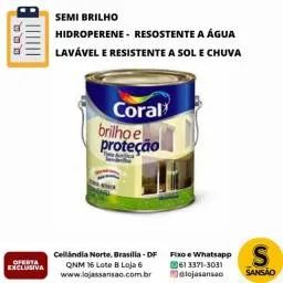 Tinta Coral semibrilho Galao semi brilho e protecao