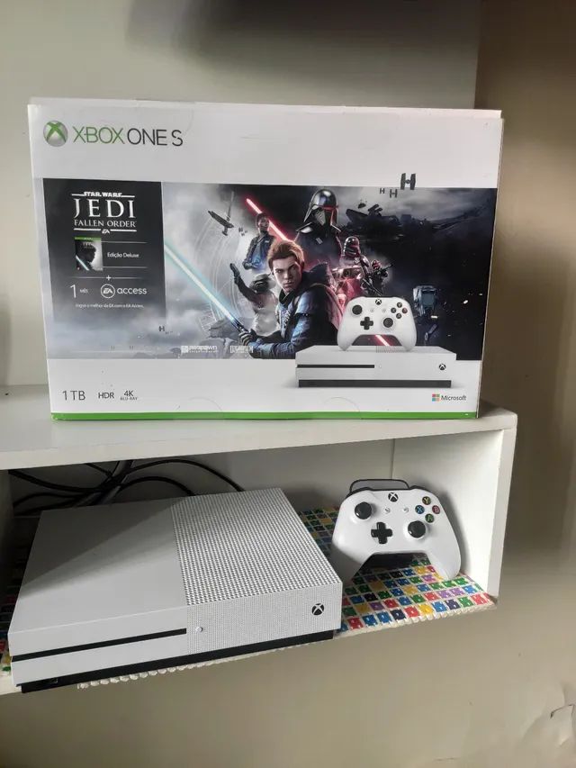 Xbox One S - 1TB - Usado - Videogames - Nova Floresta, Porto Velho