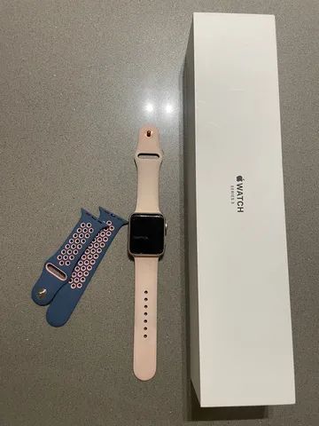 Relógio Apple Watch MKNY3LL/A SE 40mm / GPS - Prata/Azul no