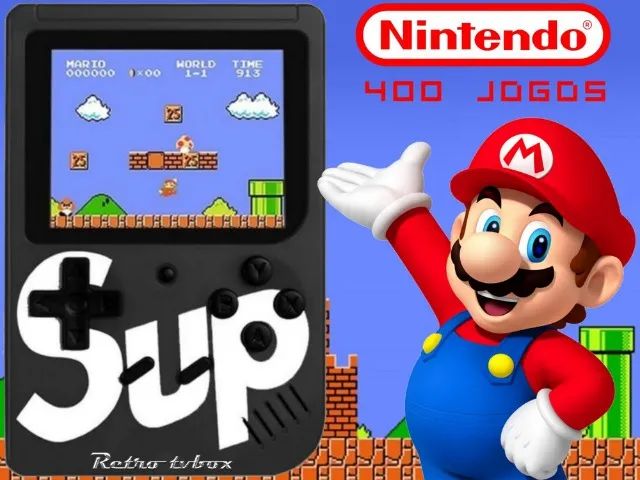 Mini game Sup Inova 400 jogos retro 8 bits