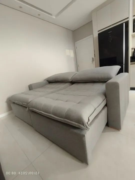 Essa maravilhosa opção de sofá sem caixaria ótimiza seu espaço com muito conforto  - Foto 4