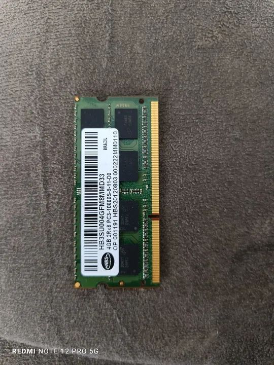 Memória ddr3 4gb notebook