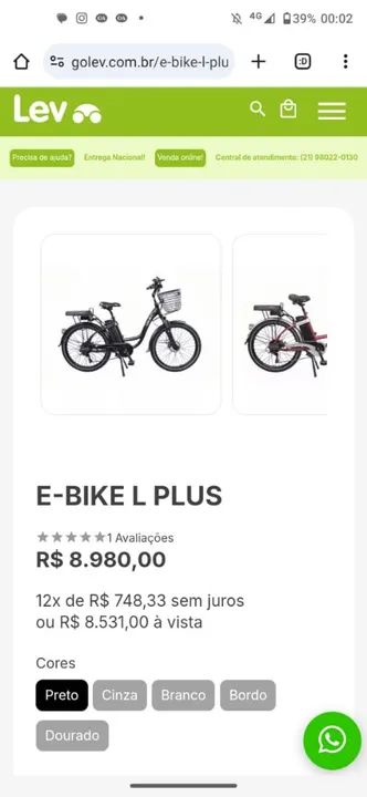 Bicicleta Elétrica - Nova - Foto 2