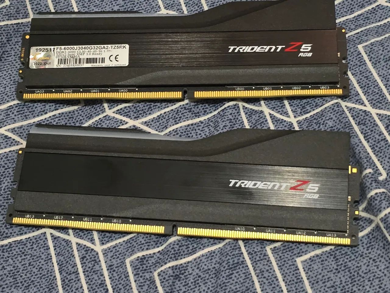 Memória RAM GSkill Trident Z RGB DDR5 64gb cl30 6000mhz16GB