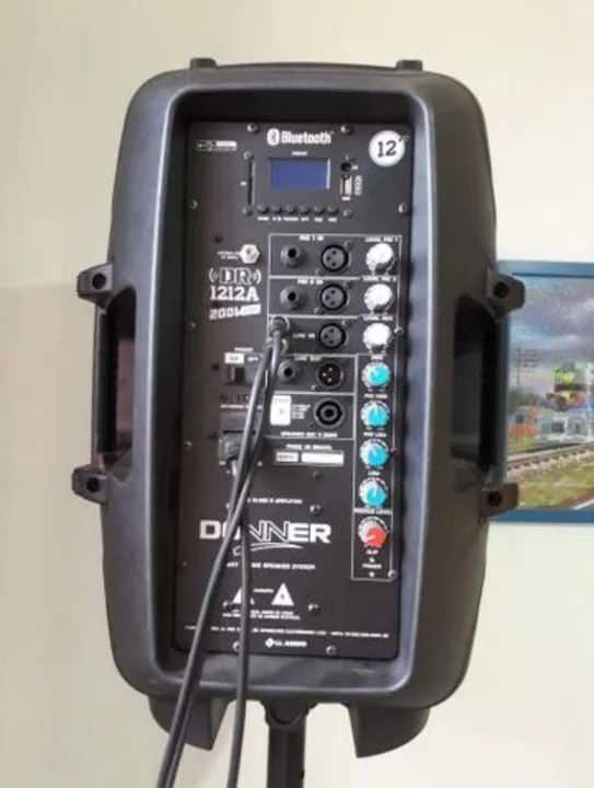 Donner 12-Inch Active + Passive Speaker with Tripods and Cables64573374283522123