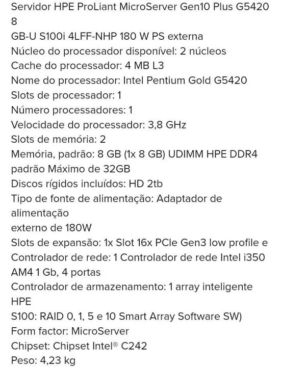 HPE ProLiant MicroServer Gen10 Plus - Foto 2