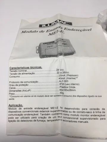 Módulo Endereçável De Entrada Ilumac Me1-e 22-28vcc - Foto 4