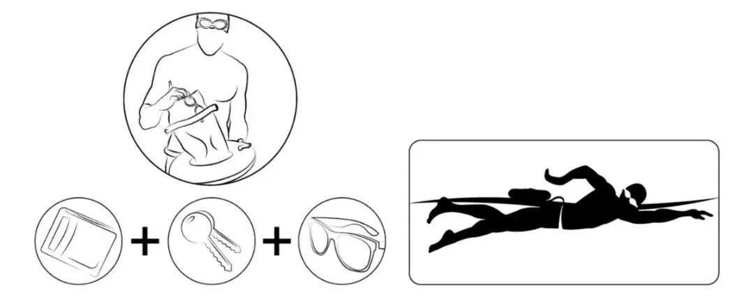Bóia de Natação com Bolso Impermeável e sinalizadora ( Novo ) - Foto 3